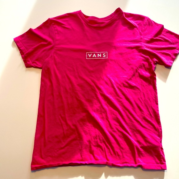 2 Medium cotton vans t-shirts pink and navy - Picture 2 of 6